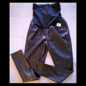 🤰Faux-leather Maternity Leggings🤰